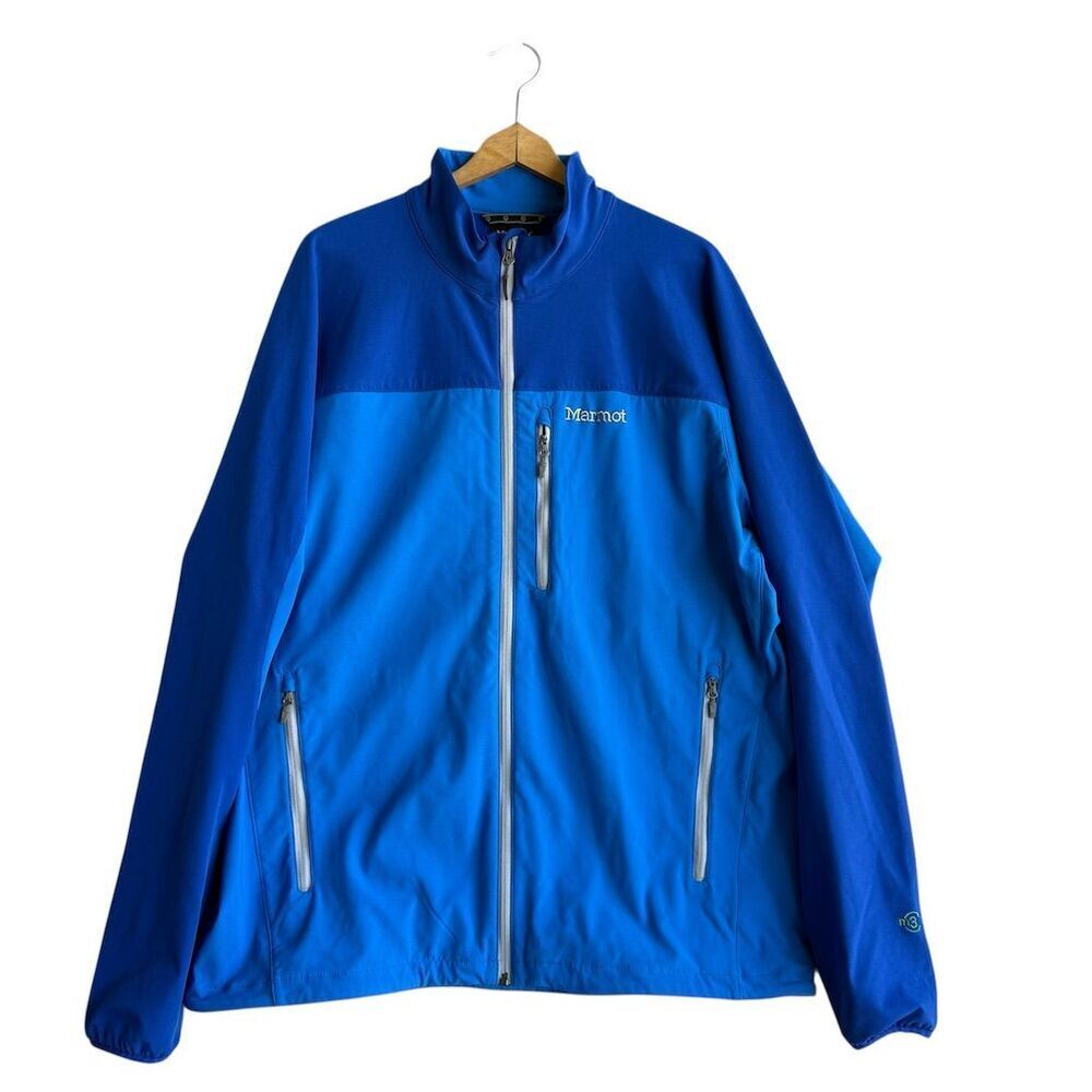 Marmot M3 Bero Softshell Windbreaker Jacket Men's 2XL Blue Outdoor Hiking